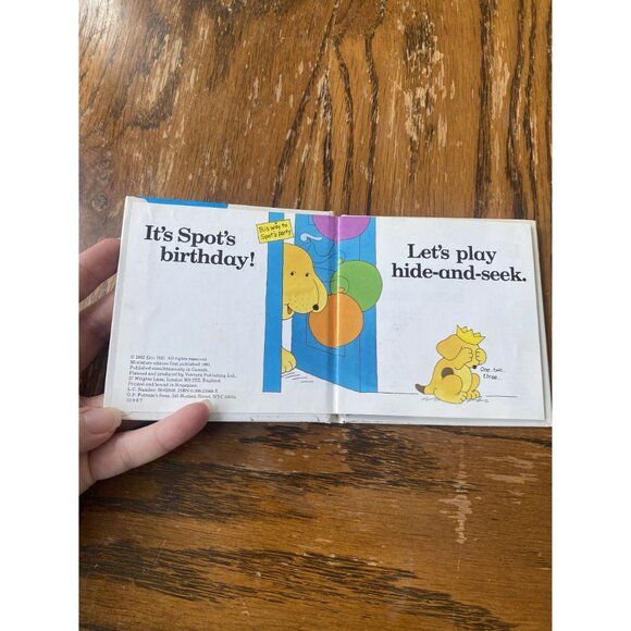 Spots Birthday Party Hardcover Childrens Book By Eric Hill 1982 Edition - Picture 3 of 5